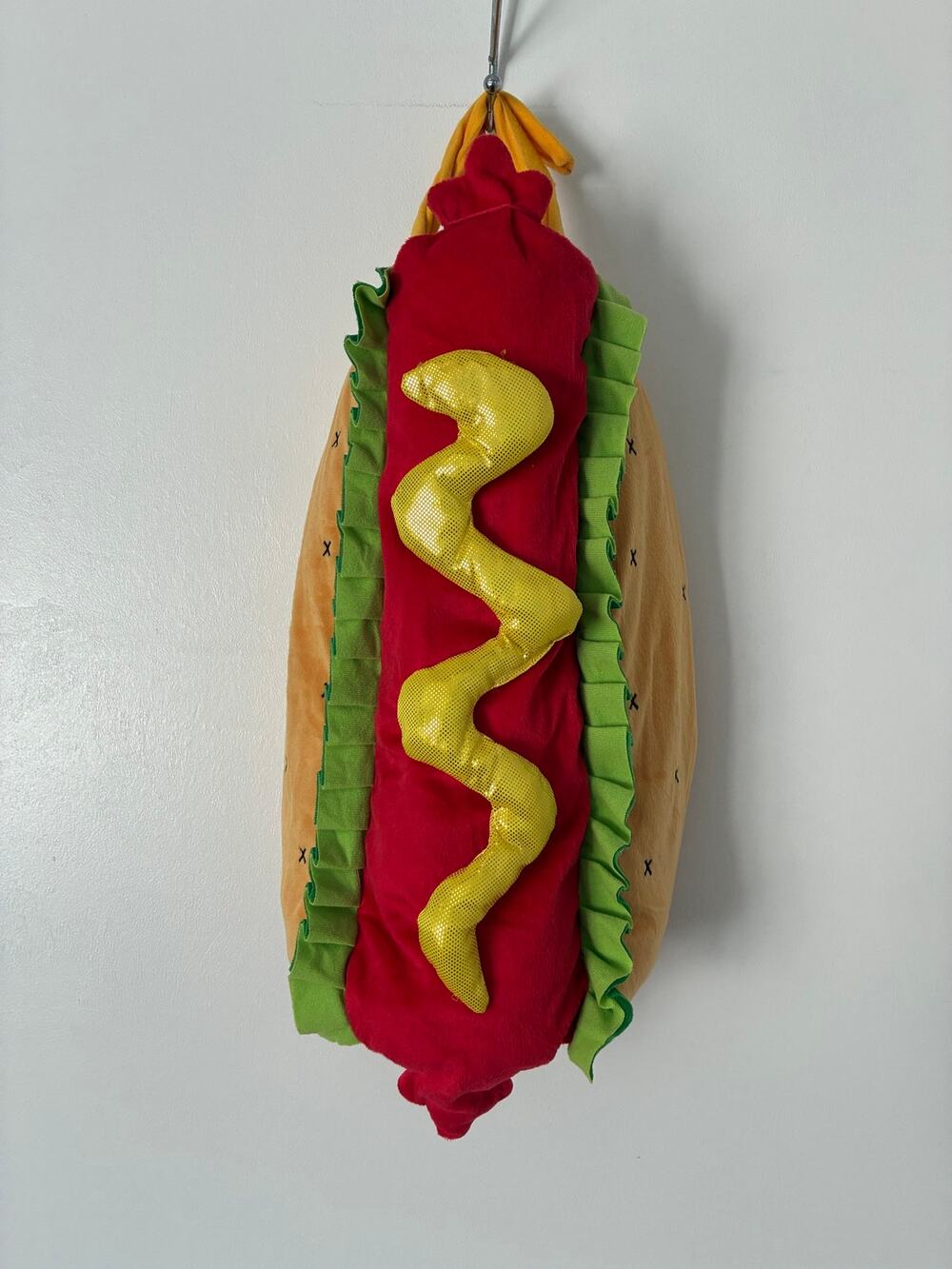 Thrills & Chills Hot Dog Costume Size Large Dogs Plush